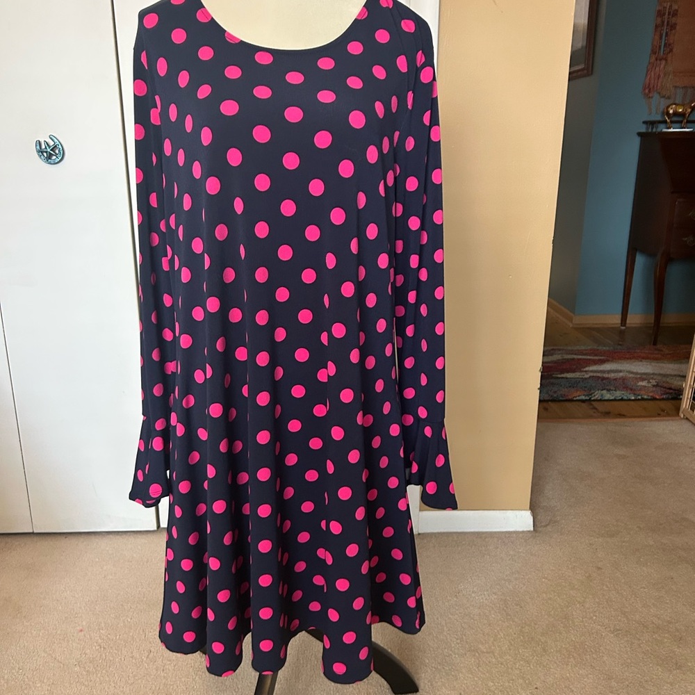 Polka Dot Long Sleeve Dress